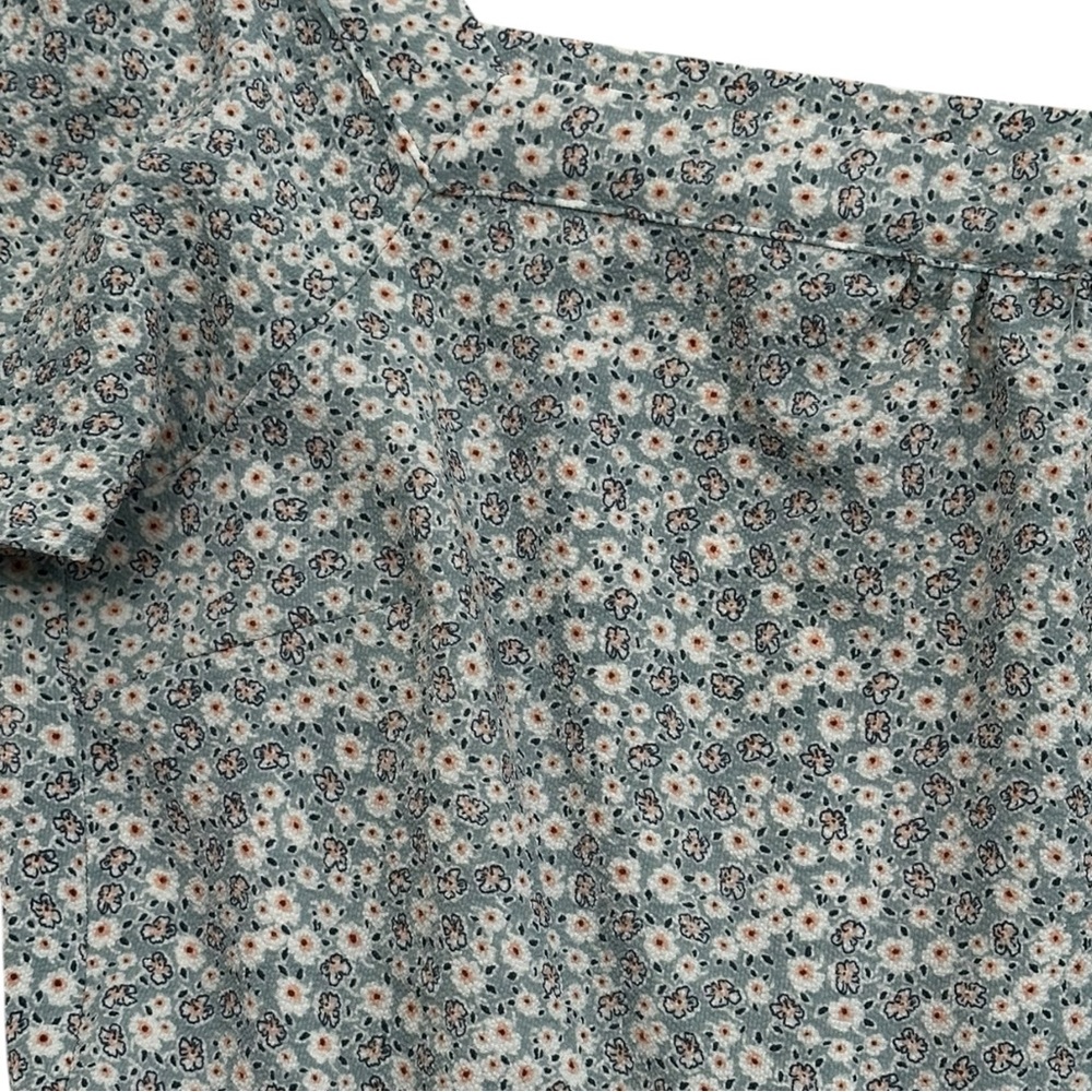 Monteau Los Angeles Blue Floral Dress - Size Medium - Picture 7 of 8